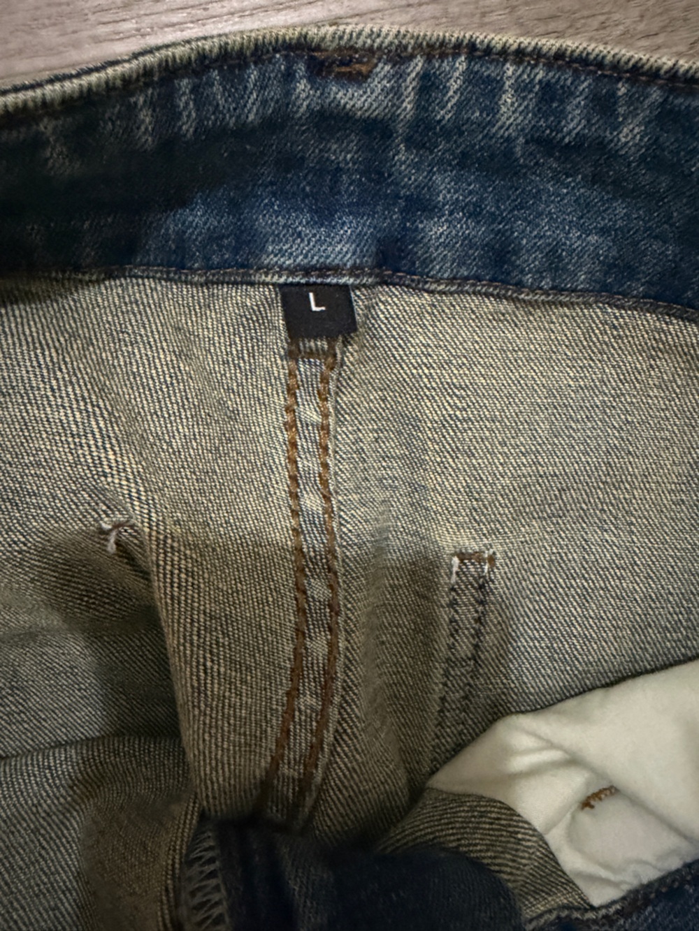 Women’s  Blue Denim Carpenter Jeans with Reflective Trim - Picture 12 of 12